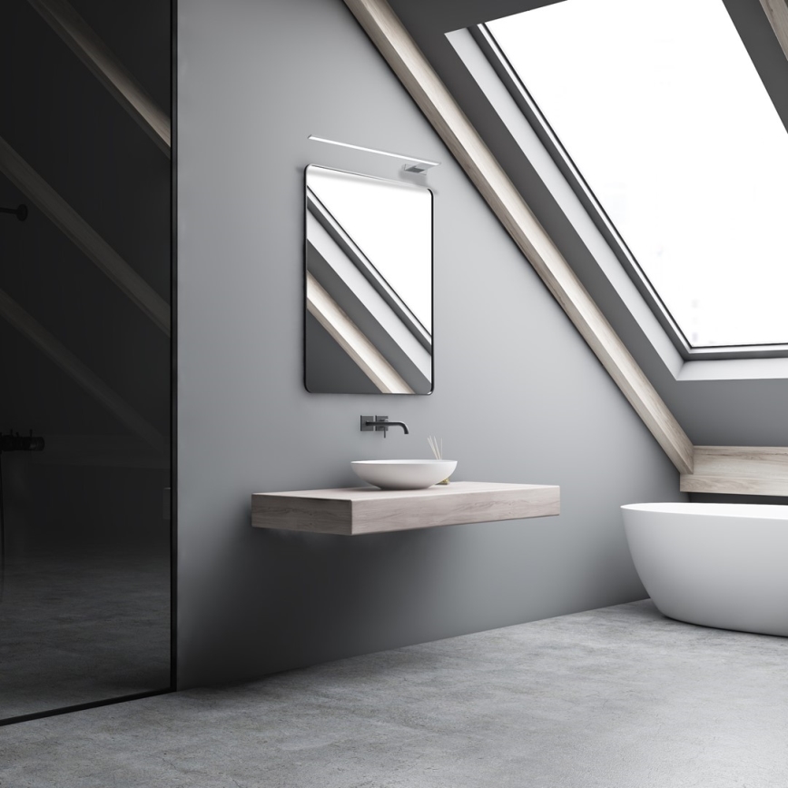 Applique murale LED pour salle de bains SHINE 11W/230V 45 cm IP44, chrome brillant