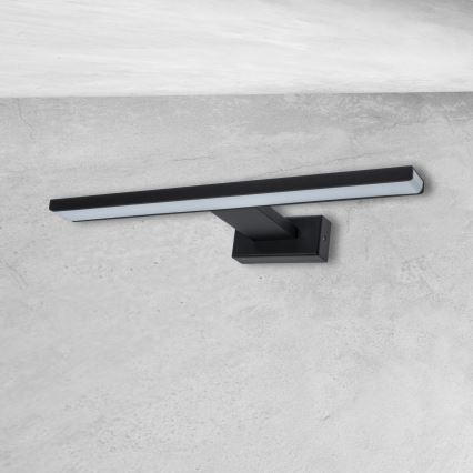 Applique murale LED pour salle de bains SHINE LED/7W/230V 30 cm IP44 noire