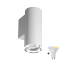 Applique murale LED RGBW dimmable pour salle de bains TURYN 1xGU10/6W/230V 3000K IP44 blanc + télécommande