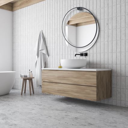 Applique murale LED SATURNO 46 W 230 V Ø 80 cm IP44 noir