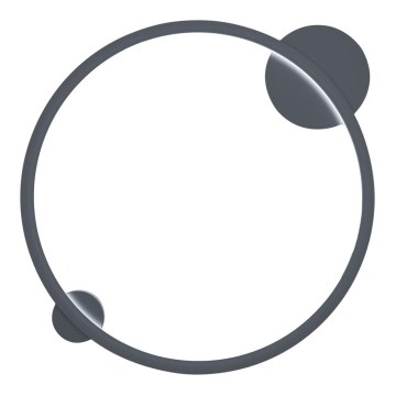 Applique murale LED SATURNO LED/25W/230V Ø 50 cm IP44 noire