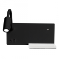 Applique murale LED SHELF LED/4W+LED/5W+LED/2W/230V noire