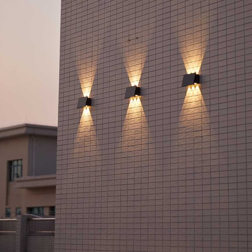 Applique murale LED solaire ALF LED/4W/3,2V 3000K IP54 noir