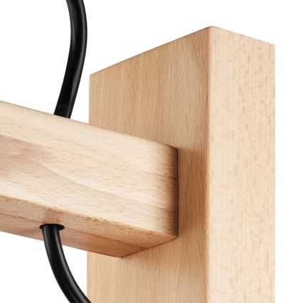 Applique murale LEON 1xE27/60W/230V hêtre