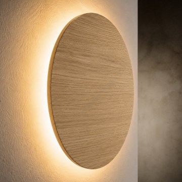 Applique murale LUNA 4xG9/8W/230V diam. 40 cm chêne