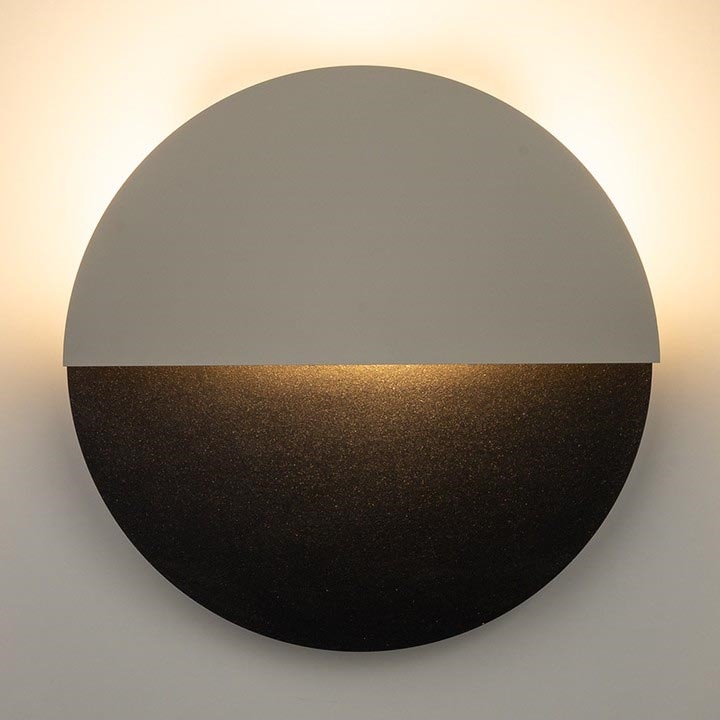 Applique murale LUNA LED/7W/230V d. 26 cm noir/beige