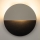 Applique murale LUNA LED/7W/230V d. 26 cm noir/beige