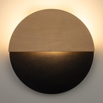 Applique murale LUNA LED/7W/230V d. 26 cm noir/beige