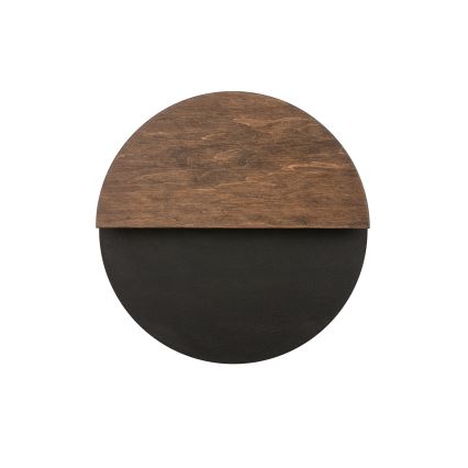Applique murale LUNA LED/7W/230V d. 26 cm noir/marron