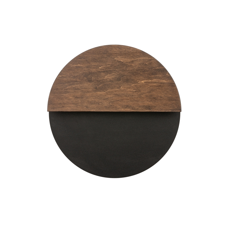 Applique murale LUNA LED/7W/230V d. 26 cm noir/marron