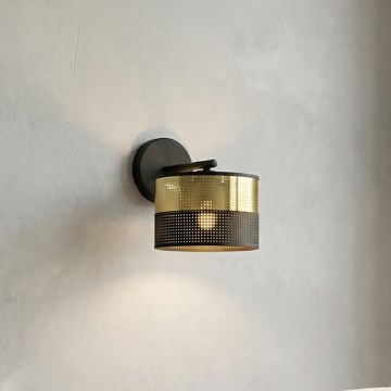 Applique murale LUX 1xE27/15W/230V noir/or