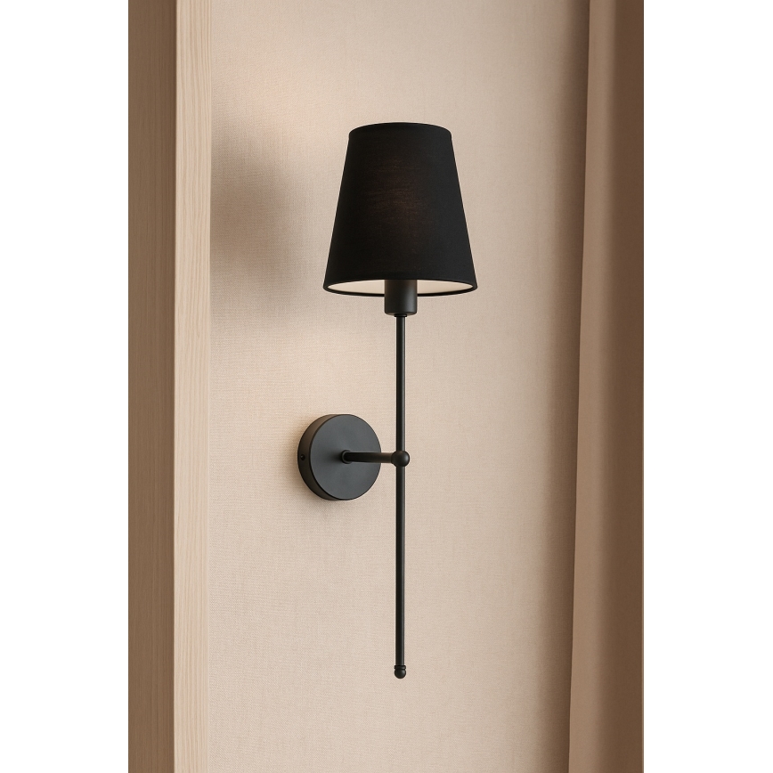 Applique murale MADELA 1xE14/40W/230V noire
