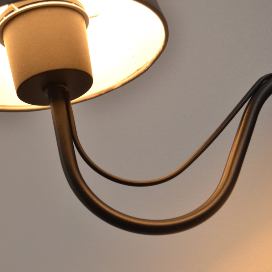 Applique murale MALBO 2xE27/15W/230V gris/noir