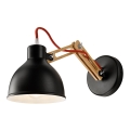 Applique murale MARCELLO 1xE27/60W/230V hêtre