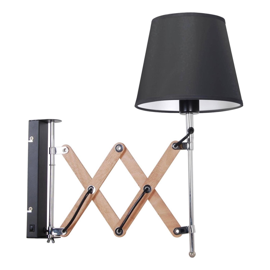 Applique murale MITO 1xE27/40W/230V noir