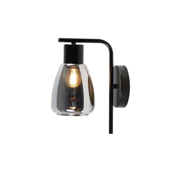 Applique murale MOLDO 1xE27/40W/230V noir/fumé noir