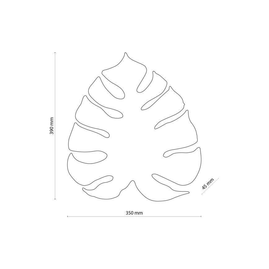 Applique murale MONSTERA 3xG9/8W/230V noire