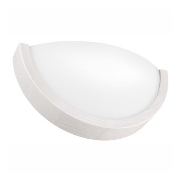 Applique murale NATURAL SLIM 1xE27/60W/230V pin/blanc