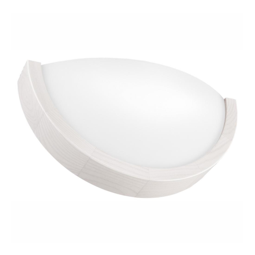 Applique murale NATURAL SLIM 1xE27/60W/230V pin/blanc