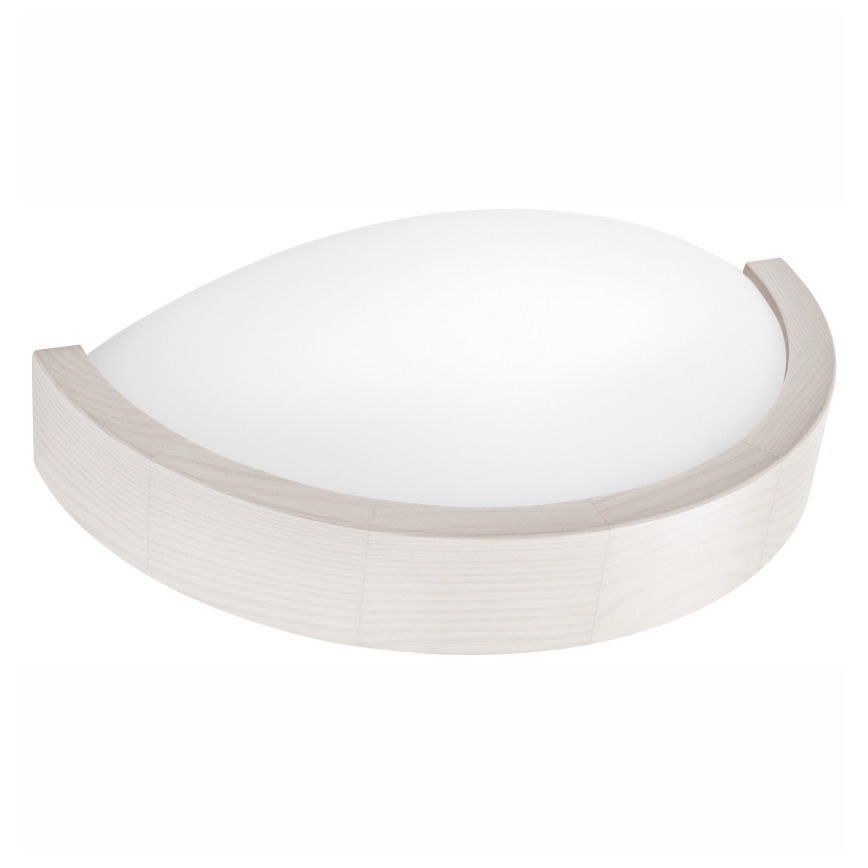 Applique murale NATURAL SLIM 1xE27/60W/230V pin/blanc