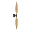 Applique murale NORDIC 2xG9/5W/230V noir/beige fumé