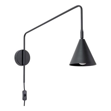 Applique murale NOX 1xE14/10W/230V noir