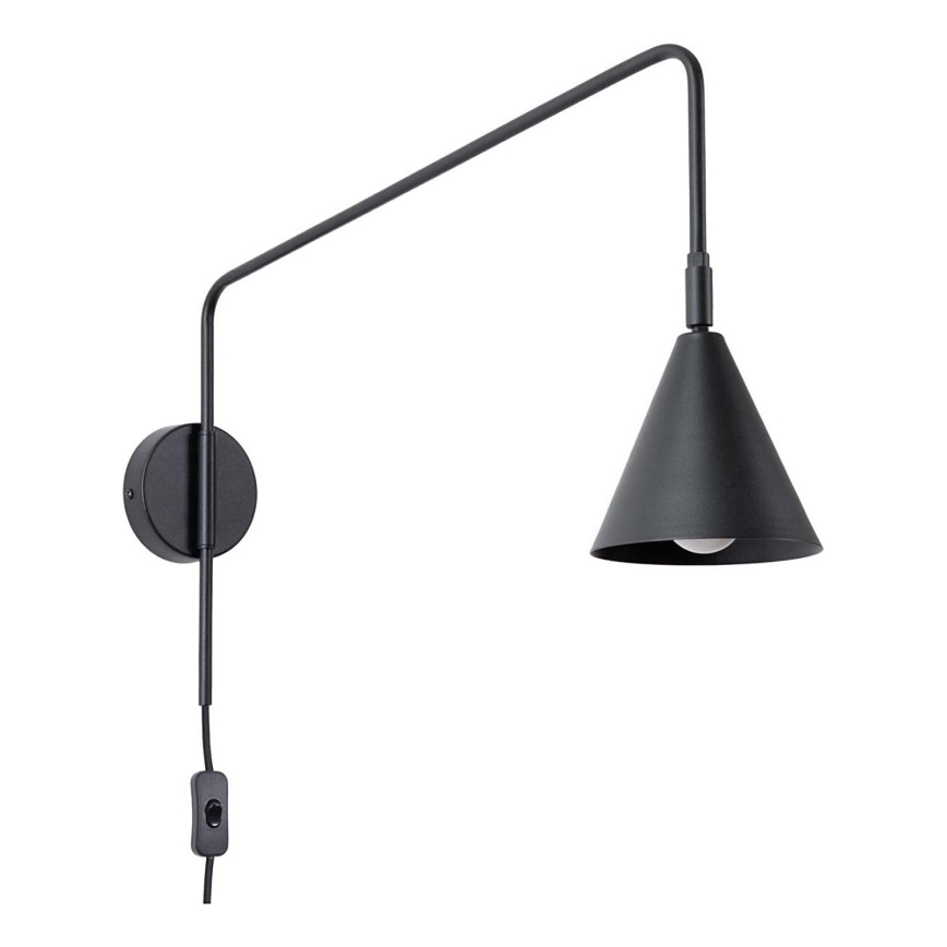 Applique murale NOX 1xE14/10W/230V noir
