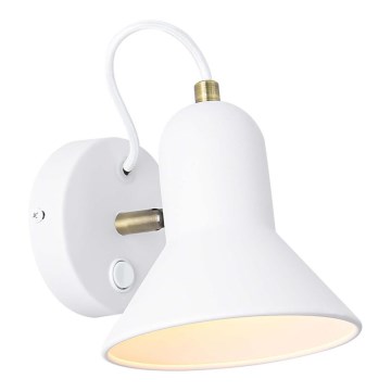 Applique murale orientable ASTAMA 1xE27/40W/230V blanche/laiton