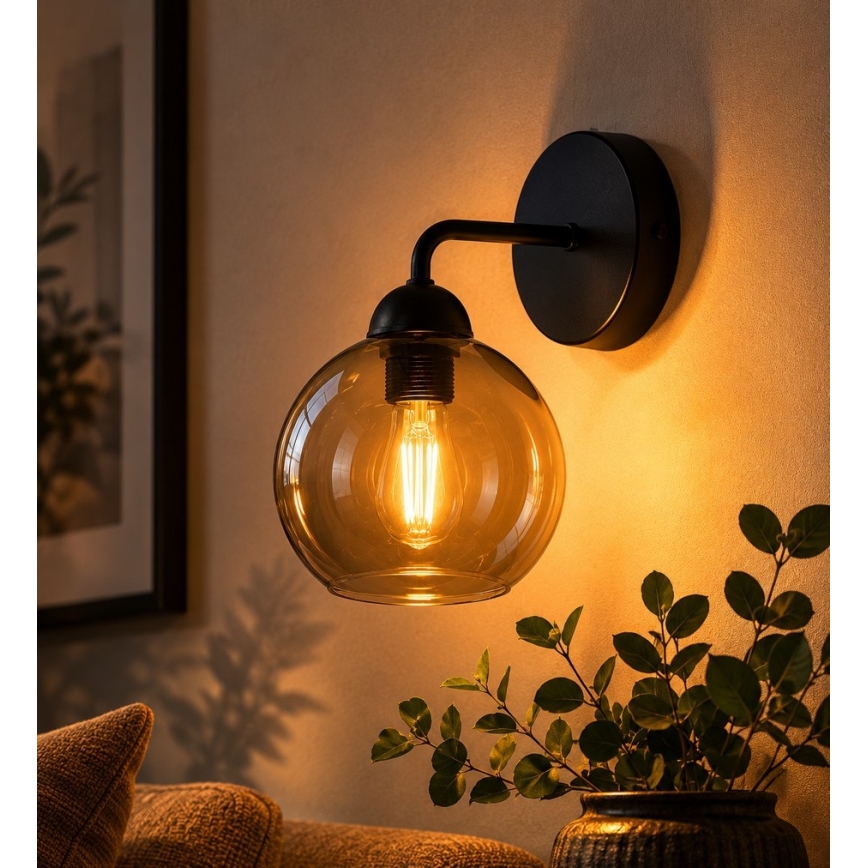 Applique murale OSMO 1xE27/60W/230V noir