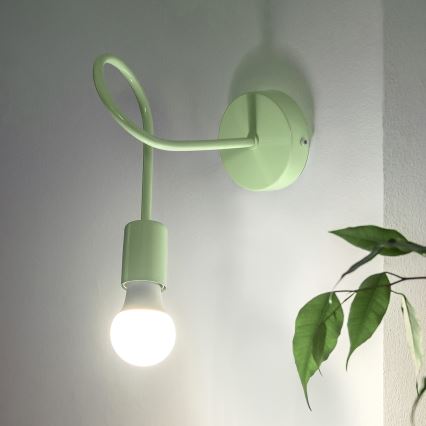 Applique murale OXFORD 1xE27/15W/230V verte