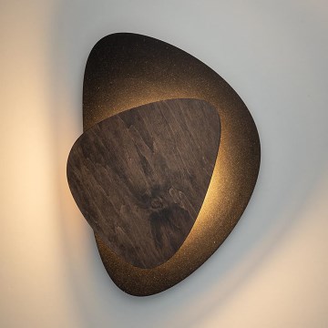 Applique murale PEDRA LED/7W/230V noir/marron