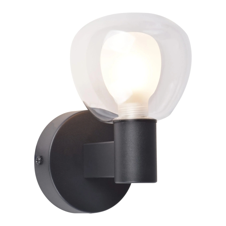 Applique murale pour salle de bains POLA 1xG9/5W/230V IP44 noir/transparent