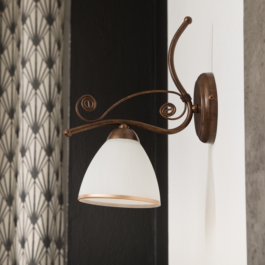 Applique murale RETRO II 1xE27/60W/230V bronze patiné