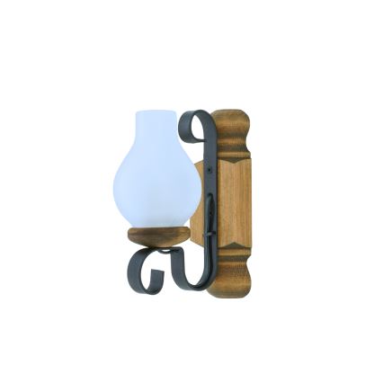 Applique murale RUSTIC 1xE14/40W/230V hêtre