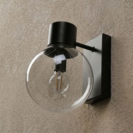 Applique murale SFERIO 1xE14/5W/230V noir/transparent