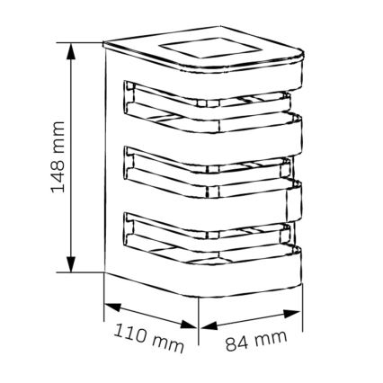 Applique murale solaire AGIDE LED/1,2V IP44