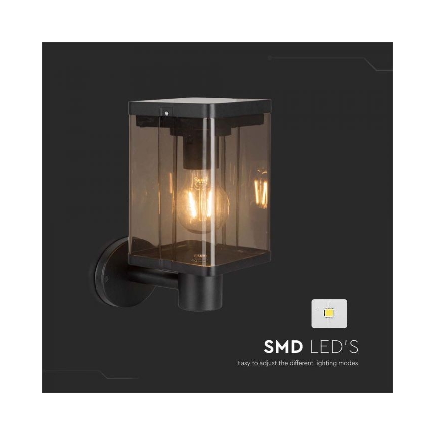 Applique murale solaire extérieure avec détecteur LED/2,5W/3,7V 3000K IP54