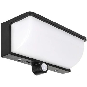 Applique murale solaire LED avec capteur de mouvement et détecteur crépusculaire LED/3W/3,7V, IP54, 1500 mAh, noir