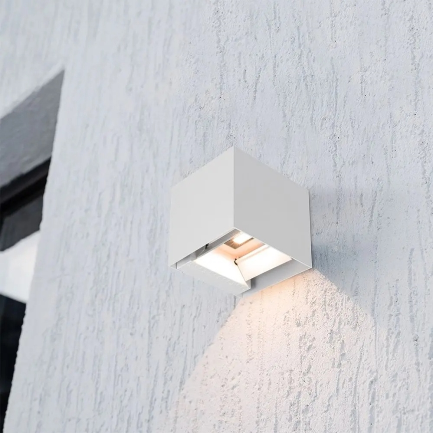 Applique murale solaire à LED avec capteur LED/9W/3,7V 3000/4000/5000K IP65 2600 mAh blanc