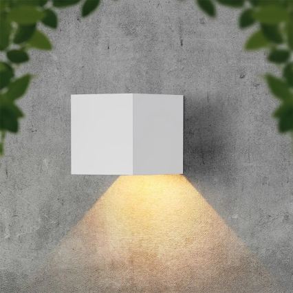Applique murale solaire à LED avec capteur LED/9W/3,7V 3000/4000/5000K IP65 2600 mAh blanc