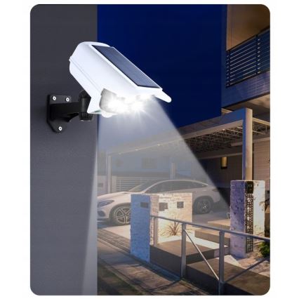 Applique murale solaire LED avec détecteur KAMERA LED/1W/3,7V IP44 + Télécommande