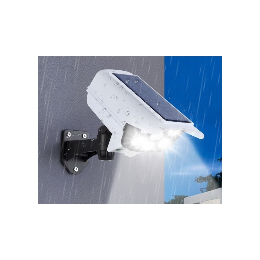 Applique murale solaire LED avec détecteur KAMERA LED/1W/3,7V IP44 + Télécommande