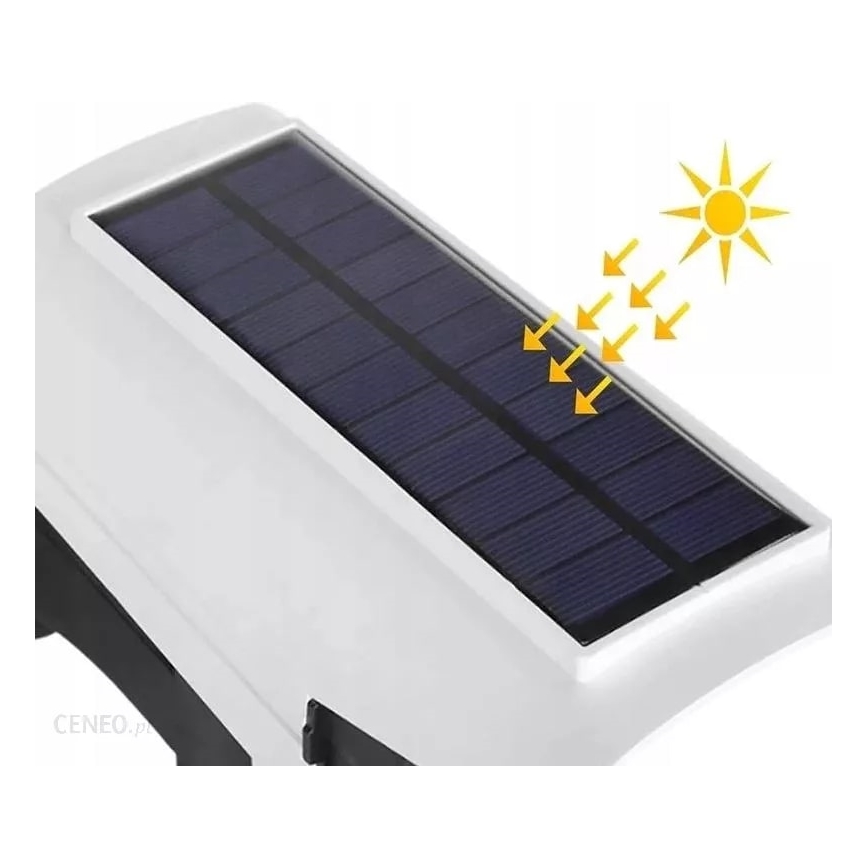 Applique murale solaire LED avec détecteur KAMERA LED/1W/3,7V IP44 + Télécommande