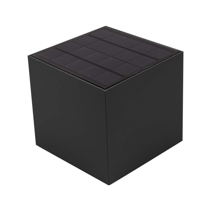 Applique murale solaire LED avec détecteur LED/9W/5V 3000/4000/5000K IP65 2600 mAh anthracite