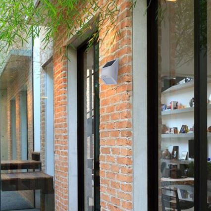 Applique murale solaire LED avec détecteur LED/3W/3,7V 3000/4000K 1200 mAh IP54 blanche