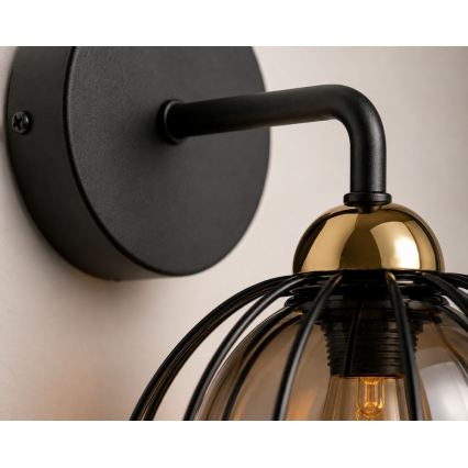 Applique murale SOLO BLACK 1xE27/60W/230V noir/doré