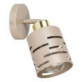 Applique murale spot ELEN 1xE27/35W/230V beige/doré