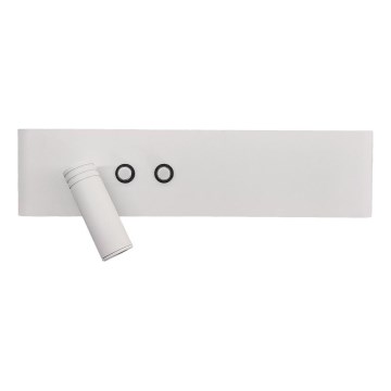 Applique murale spot LED RESORT LED/10W/230V + LED/3W, blanc, gauche