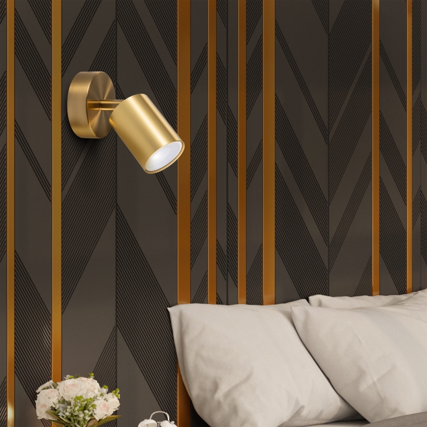 LED RGBW Applique murale spot dimmable GOLDI 1xGU10/6W/230V 3000K Wi-Fi dorée