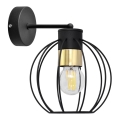 Applique murale STARLIGHT 1xE27/15W/230V noir/doré